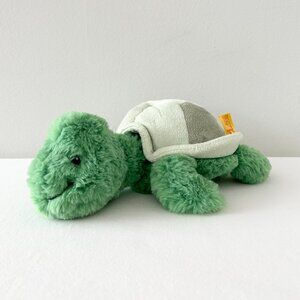 STEIFF Tuggy Tortoise Plush 11” Green Turtle Stuffed Animal Toy